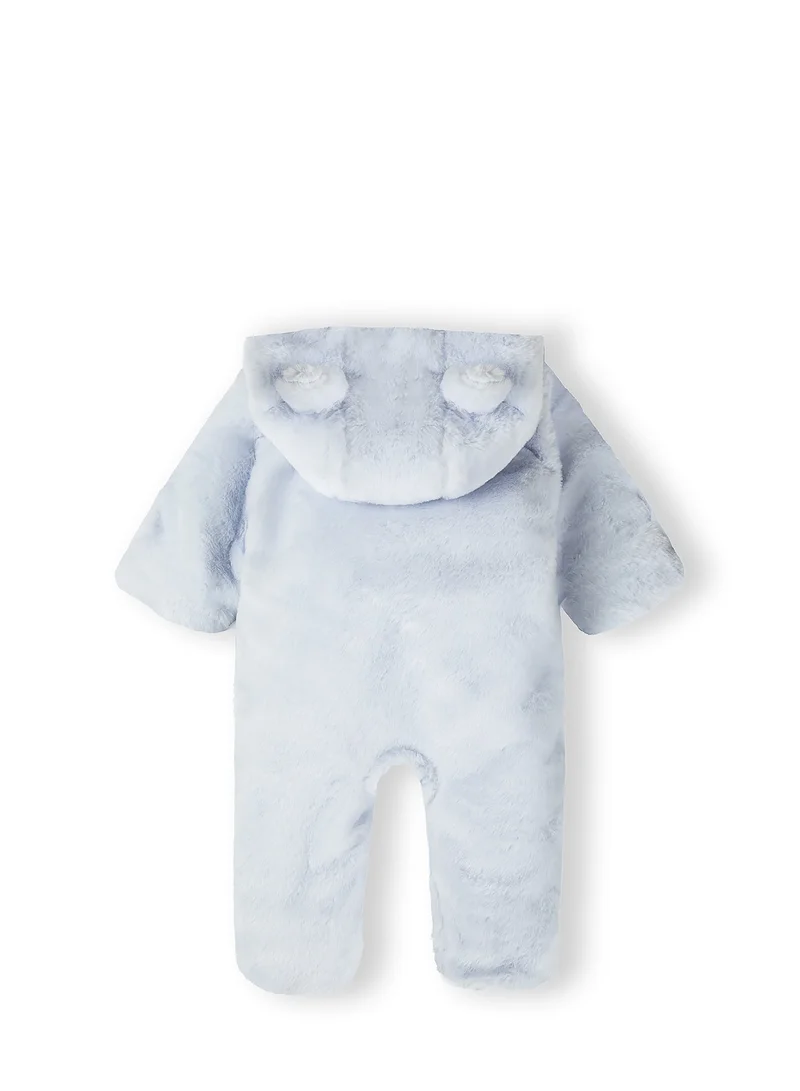 مينوتي بدلة أطفال خارجية مبطنة بسحاب مزدوج وأذنين بارزتين